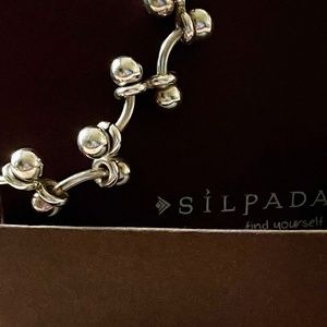 Silpada Sterling Silver "Baby DNA" Bracelet